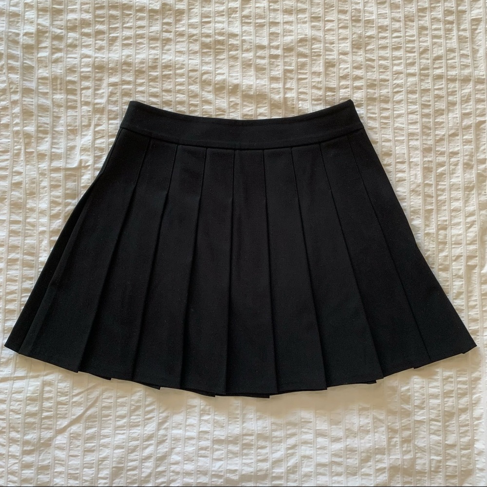 oak + fort black tennis skirt size 4